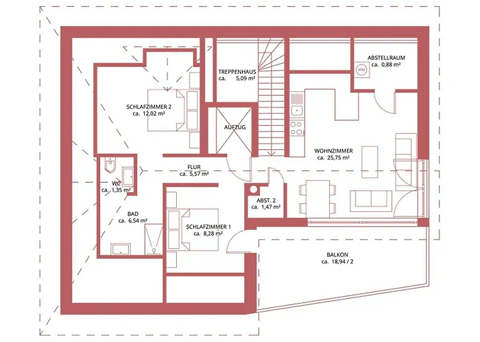 Residenz - Pedelec - Penthouse - Sauna - Parkplatz דירה *
